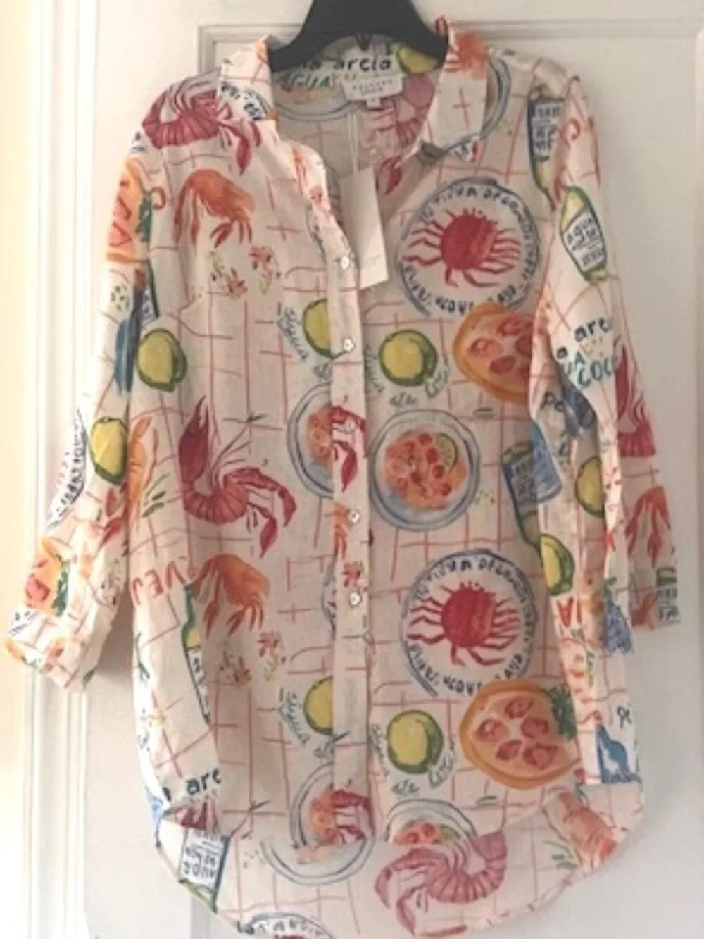 Calypso St Barth Linen Blend Shirt - Picture 8 of 14